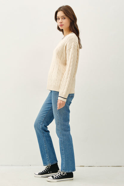 Chunky Cable Knit Sweater