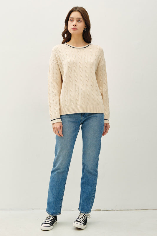 Chunky Cable Knit Sweater