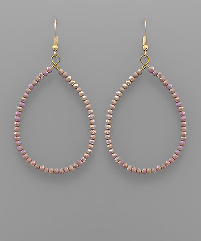 Beaded Teardrop Earrings