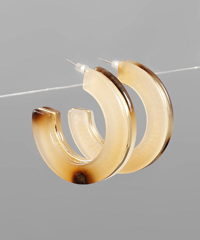 Metal Center Acrylic Hoop