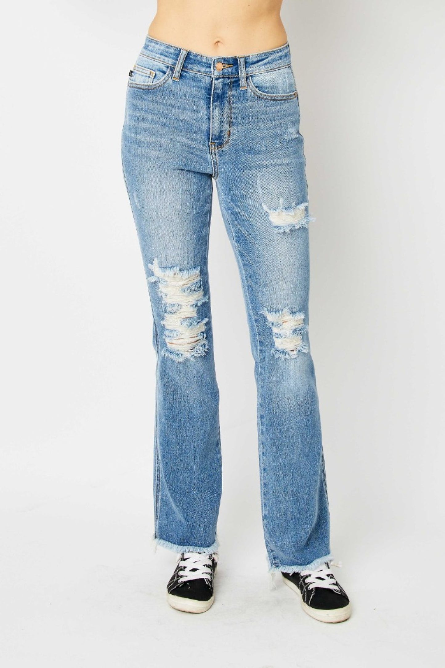 Judy Blue High Waist "Tamar" Destroyed/Frayed  Bootcut