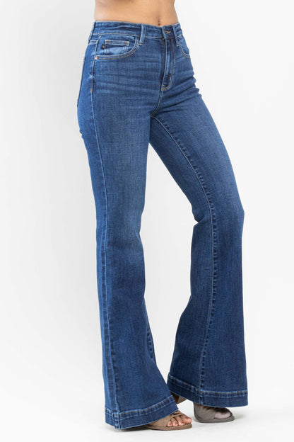 Judy Blue "Lainey" HW Wide Hem Flare