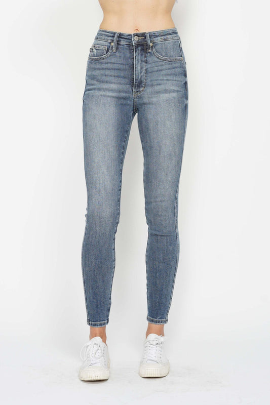 Judy Blue "Sadie" Tummy Control Contrast Wash Skinny Jean