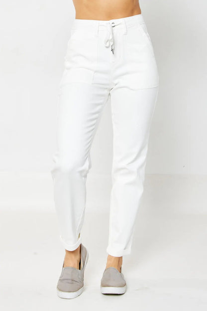 Judy Blue White Jogger