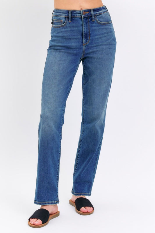 Judy Blue "Poppy" High Rise Straight Jean