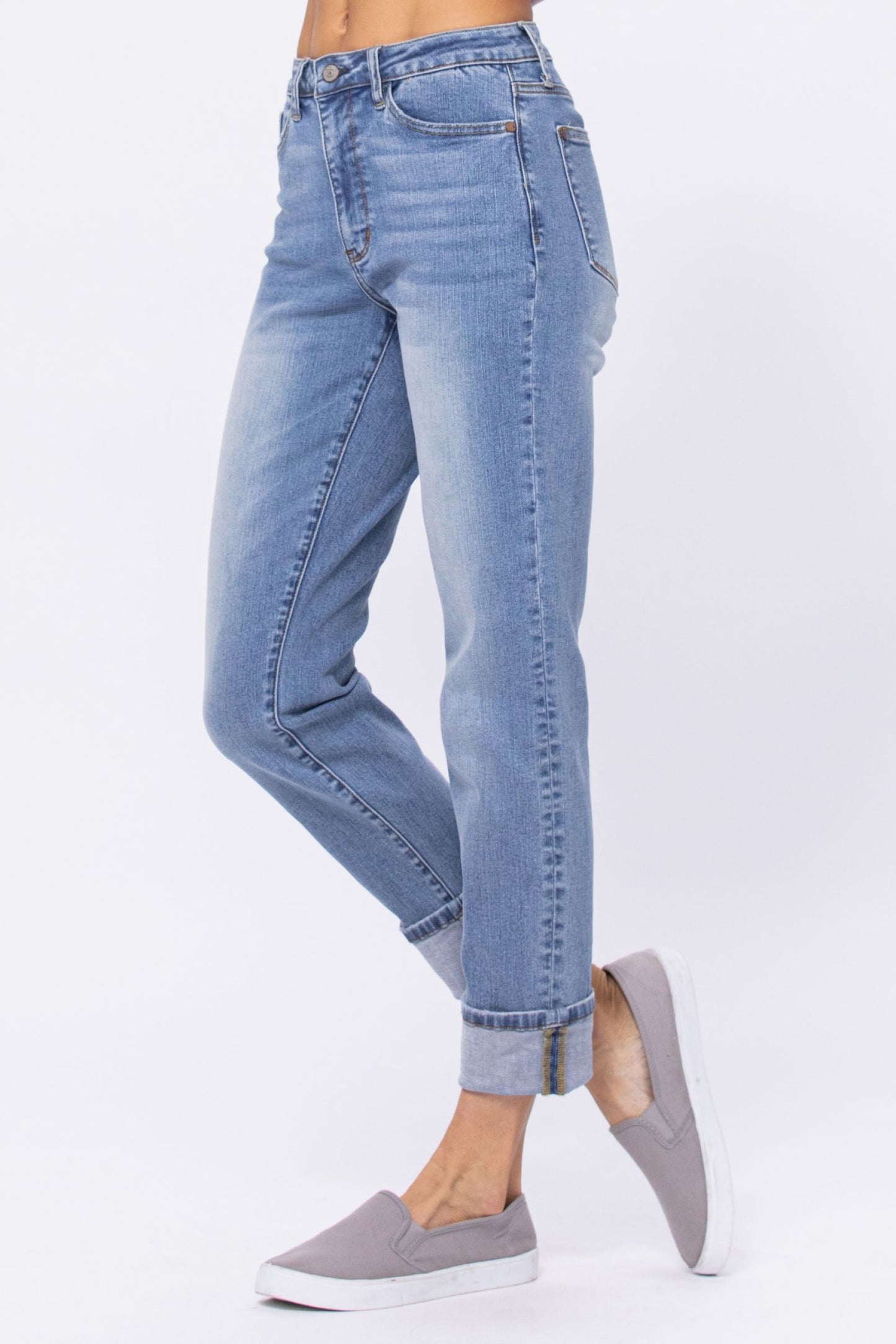 Judy Blue "Chandler" High Rise vintage Wash Boyfriend Fit Jean