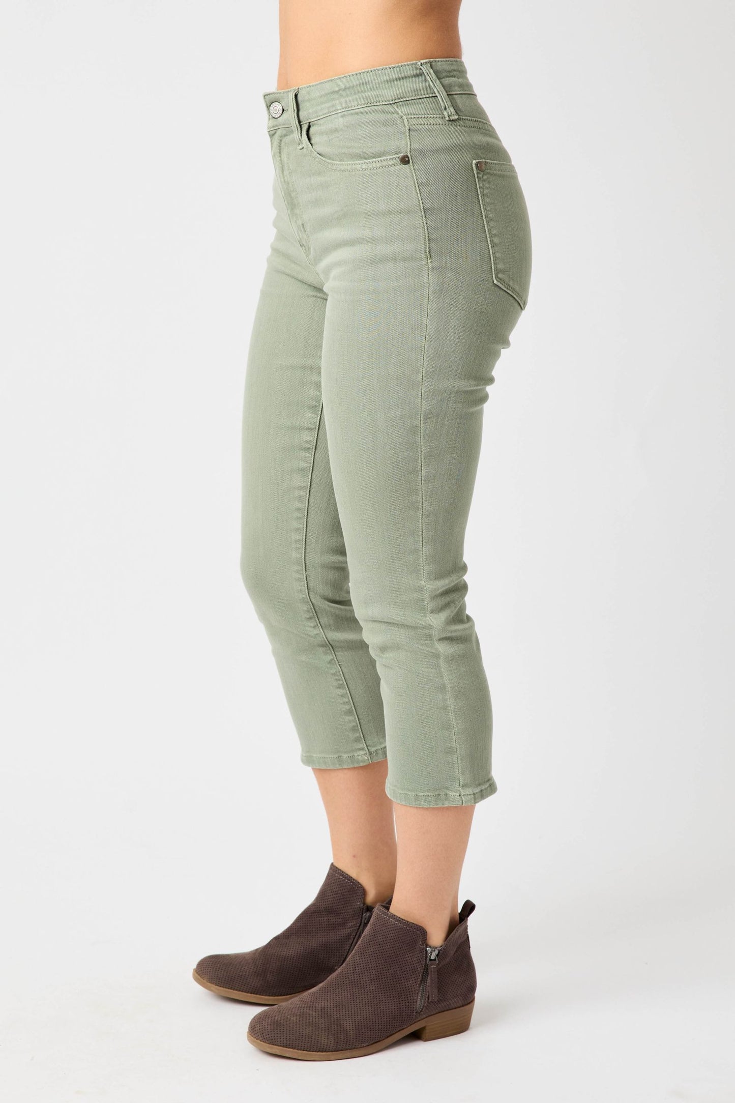 Judy Blue High Rise Sage Capri