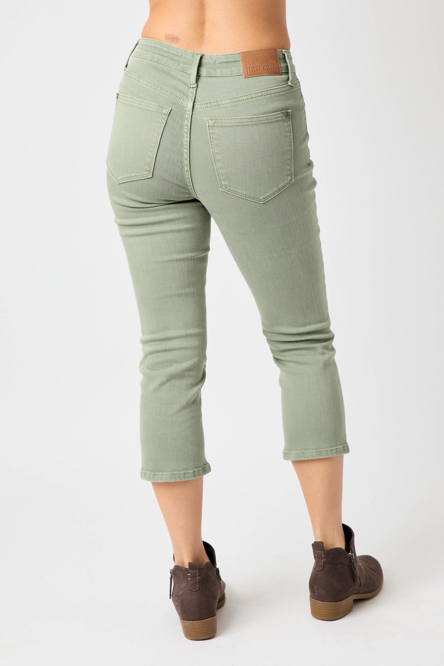 Judy Blue High Rise Sage Capri