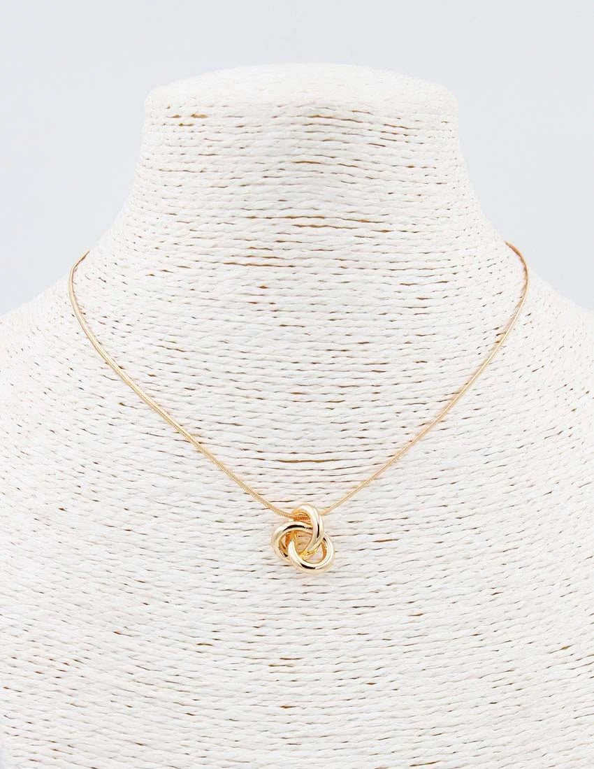 Gold Knot on Gold Chain