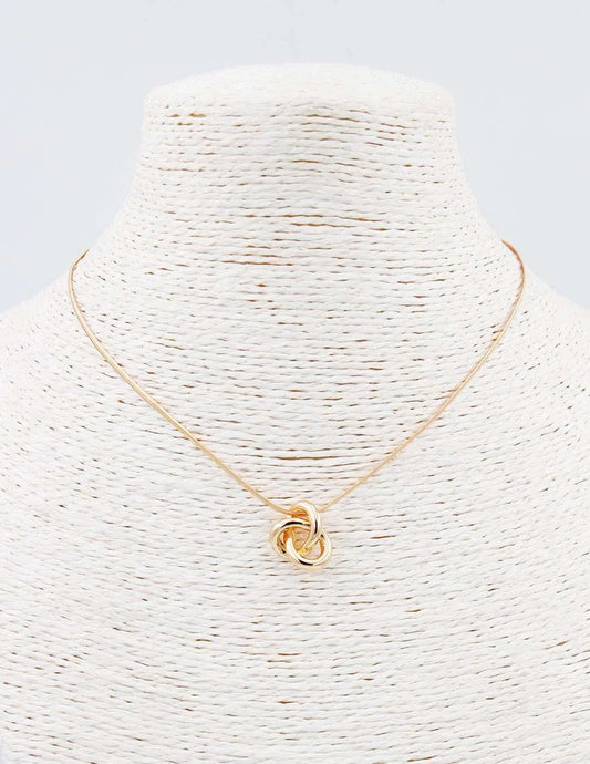 Gold Knot on Gold Chain