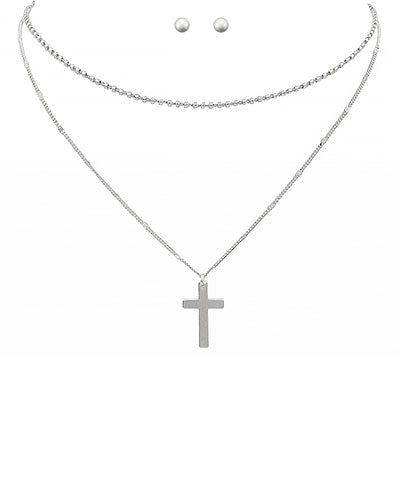 Cross Layer Necklace