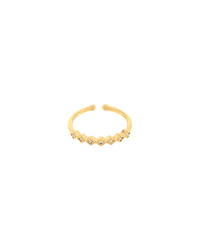 Pave CZ Open Ring