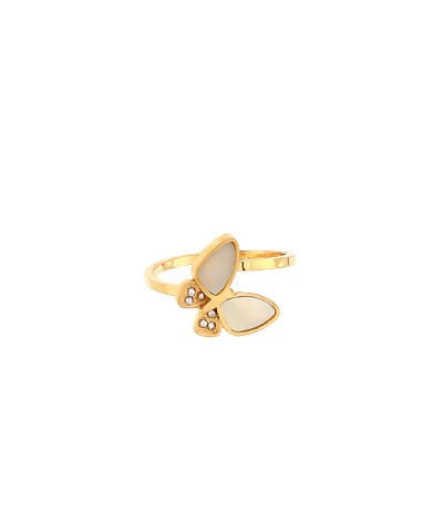 Mother of Pearl Butterfly Ring