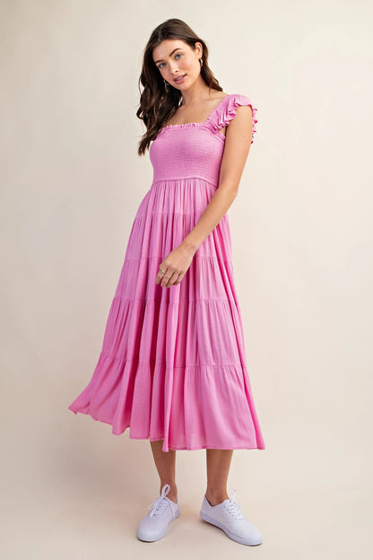 Smocked Tiered Maxi Dress