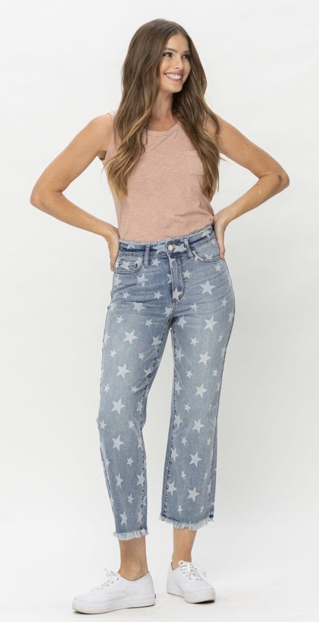 Judy Blue Star Cropped Jean