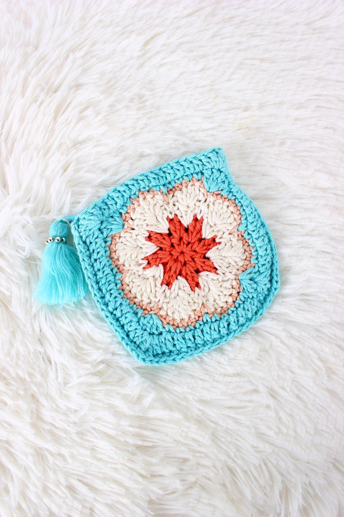 Rochelle Crochet Flower Coin Pouch