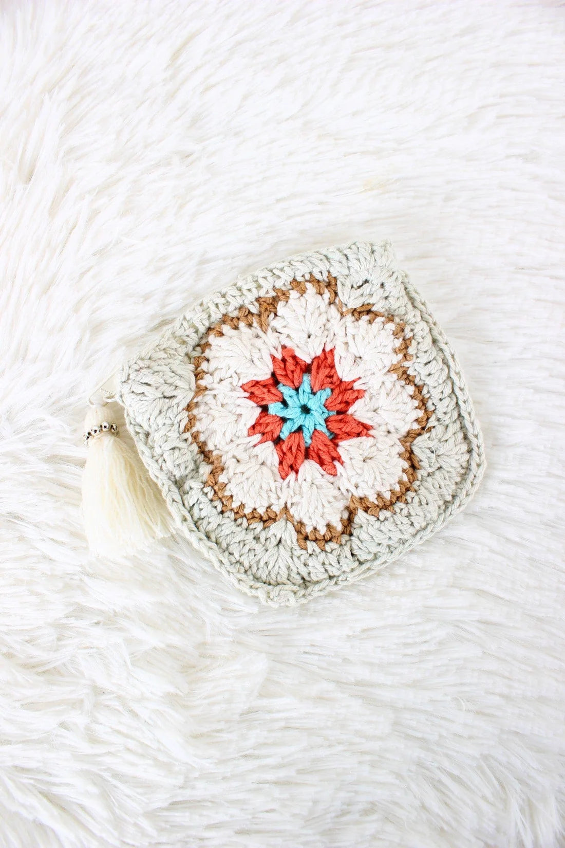 Rochelle Crochet Flower Coin Pouch