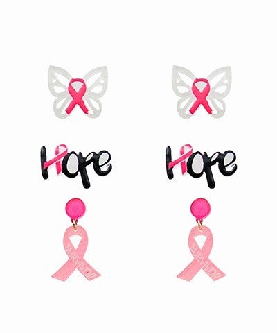 Breast Cancer Awareness Earrings