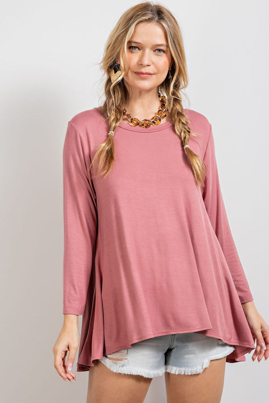 LONG SLEEVES SWING TUNIC TOP