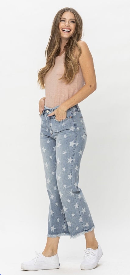 Judy Blue Star Cropped Jean